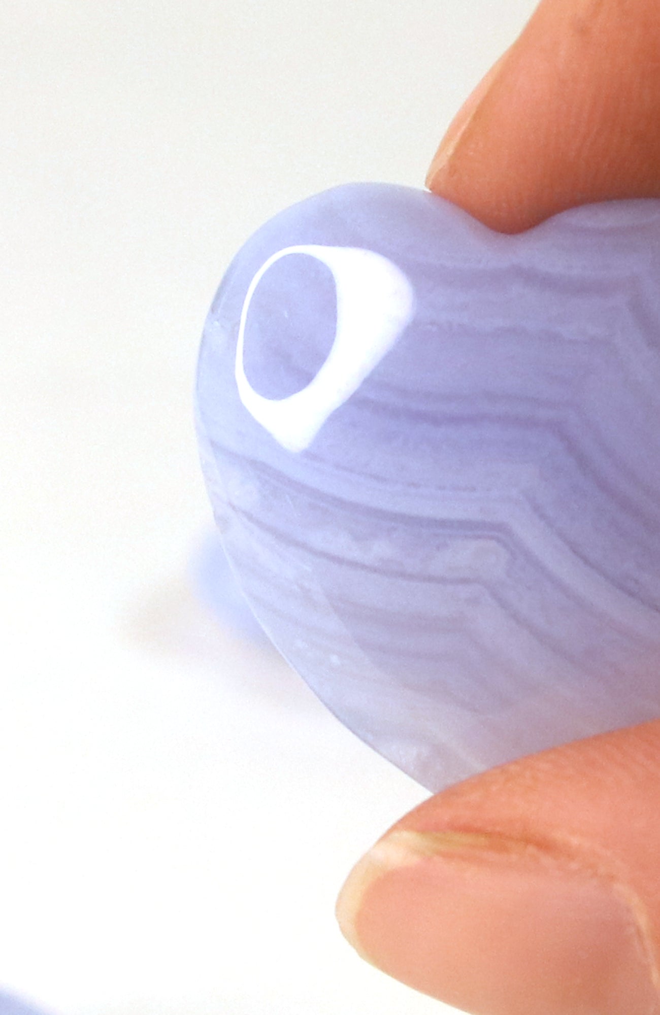 Blue Lace Agate Heart